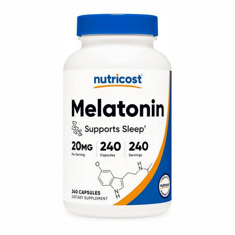 Nutricost, Melatonin Capsules, 20 Mg, 240 Count