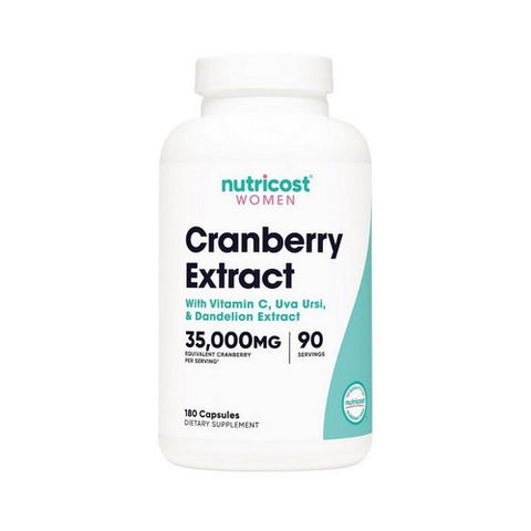 Nutricost, Cranberry Extract For Women Capsules, 35,000 MG, 180 Count