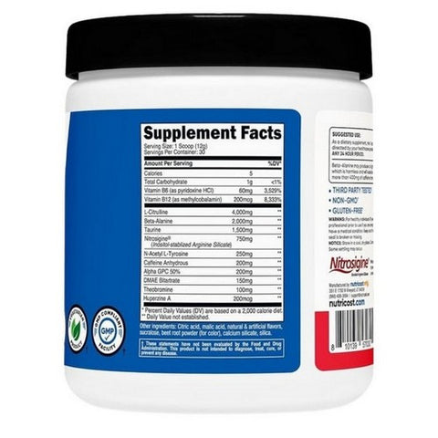 Nutricost, Preworkout Complex Fruit Punch, 30 Serving