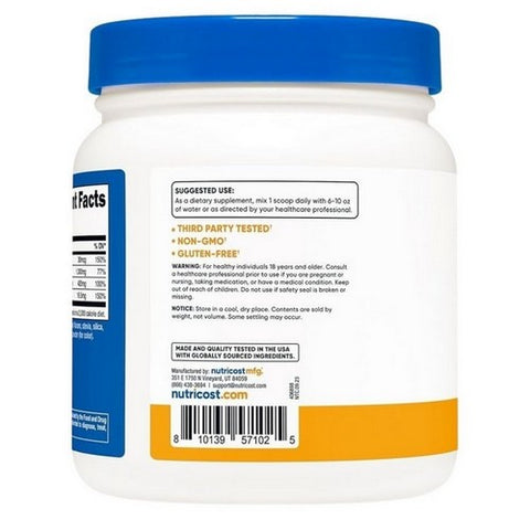 Nutricost, Calcium Magnesium Zinc D3 Powder Peach Mango, 60 Servings