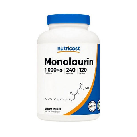 Nutricost, Monolaurin Capsules, 1000 Mg, 240 Count