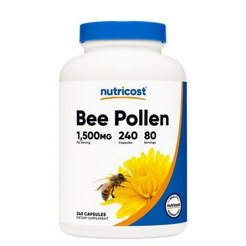 Nutricost, Bee Pollen Capsules, 1500 Mg, 240 Count
