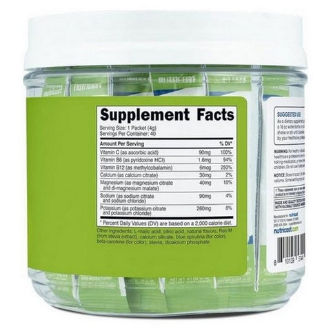 Nutricost, Electrolytes Hydration Complex Stickpacks Green Apple, 40 Sticks