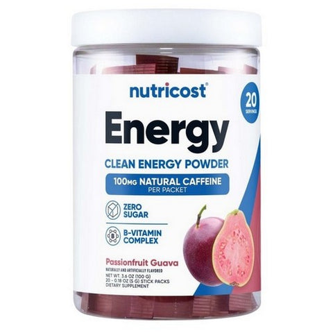 Nutricost, Energy Complex Stickpacks Passionfruit Guava, 20 Sticks