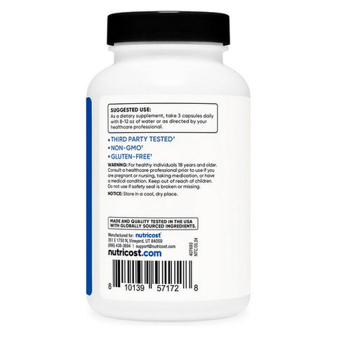 Nutricost, My HMB Capsules, 1500 Mg, 120 Count