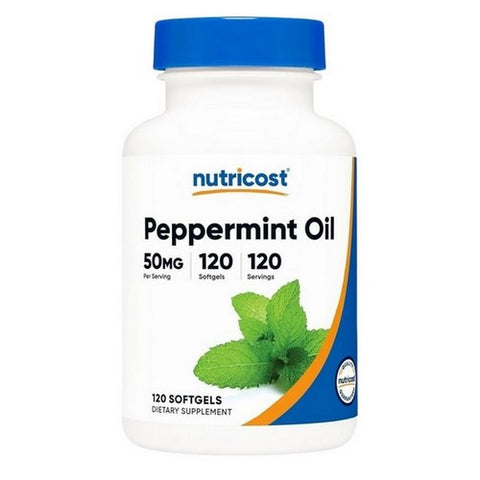 Nutricost, Peppermint Oil Softgels, 50 Mg, 120 Count