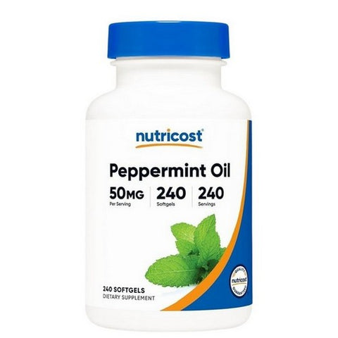 Nutricost, Peppermint Oil Softgels, 50 Mg, 240 Count