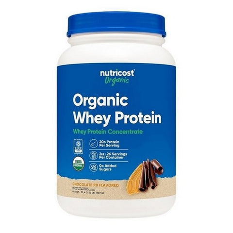 Nutricost, Organic Whey Protein Powder Chocolate Peanut Butter, 2 Lbs