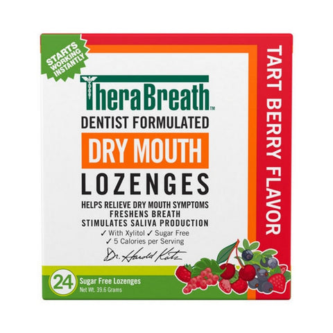 Therabreath, Dry Mouth Lozenges Tart Berry, 24 Lozenges