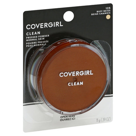 Covergirl, Clean Pressed Powder Foundation 125 Buff Beige, .35 Oz (Case Of 2)