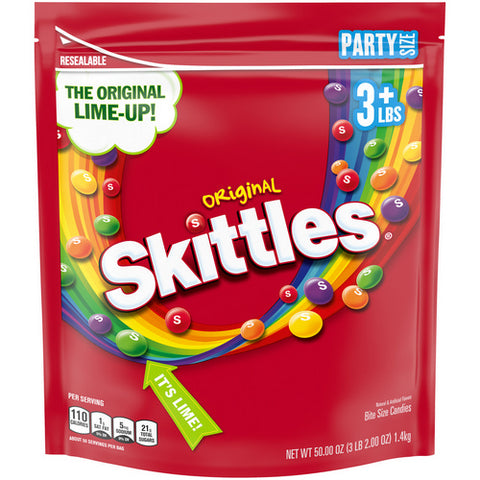 Skittles, Original Chewy Candy Party, 50 Oz (Case Of 6)