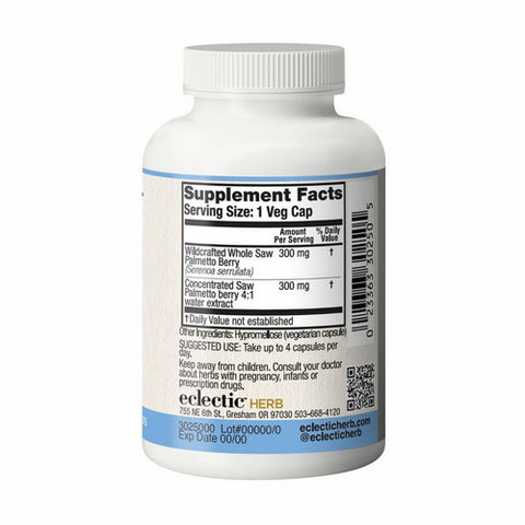 Eclectic Herb, Saw Palmetto, 600 Mg, 240 Caps
