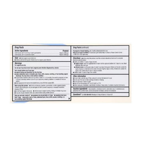 Foster And Thrive, 7-Day Treatment Clotrimazole Vaginal Cream, 1.59 Oz