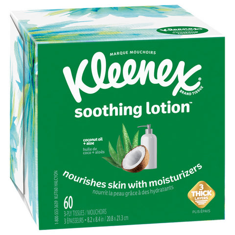 Kleenex, Kleenex Lotion 3 Ply Facial Tissue, 60 Count (Case Of 27)
