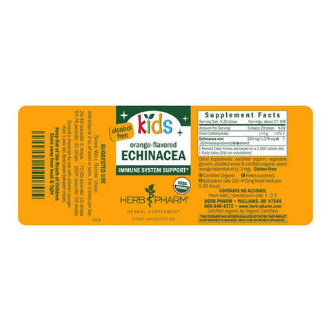 Herb Pharm, Children’s Echinacea Glycerite, 4 Oz