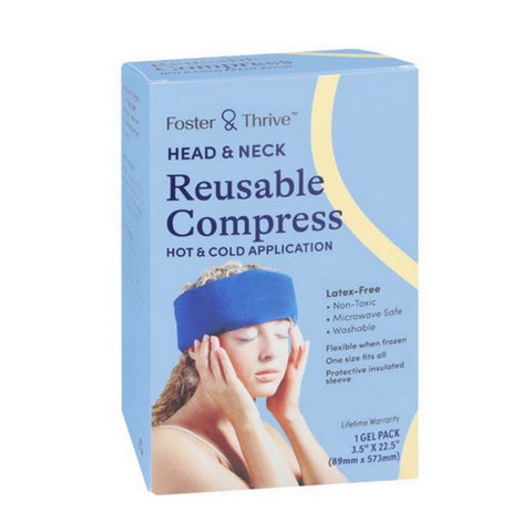 Head & Neck Reusable Compress 1 Count by Foster And Thrive