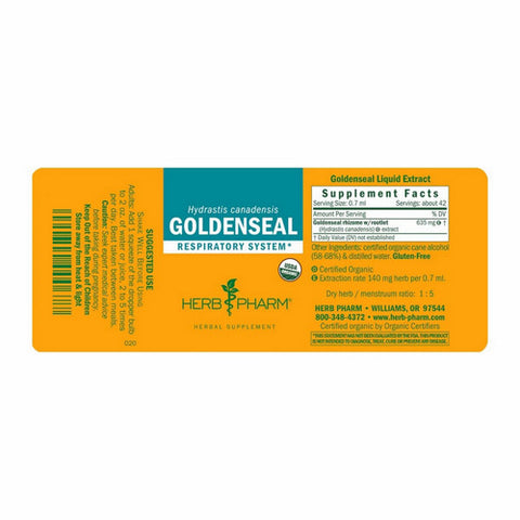 Herb Pharm, Goldenseal Extract, 4 Oz