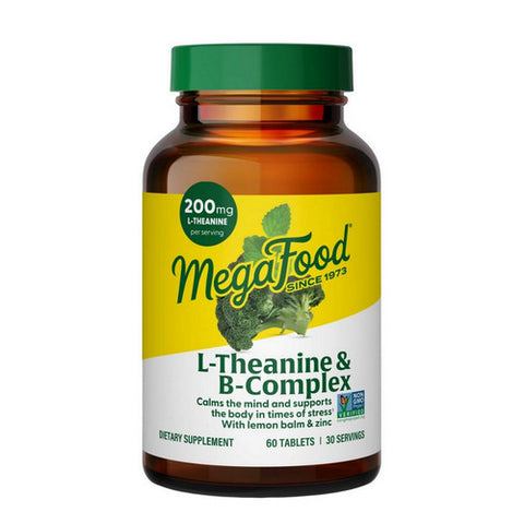 MegaFood, L-Theanine And Vitamin B Complex, 60 Count