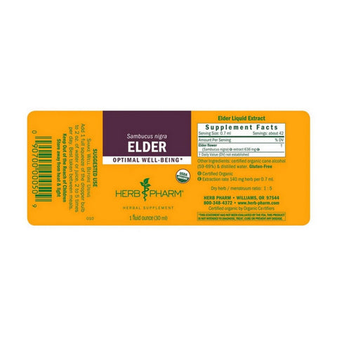 Herb Pharm, Elder Extract, 1 Oz