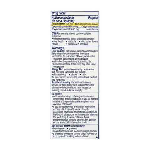 Vicks, Nyquil Cold & Flu Ultra Concentrated Liquicaps, 48 Count