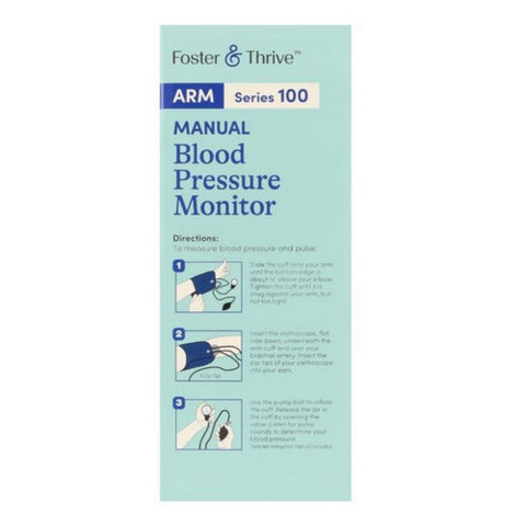 Foster And Thrive, Arm Series 100 Manual Blood Pressure Monitor, 1 Count