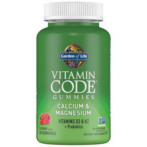 Garden of Life, Vitamin Code Calcium and Magnesium Raspberry, 60 Count
