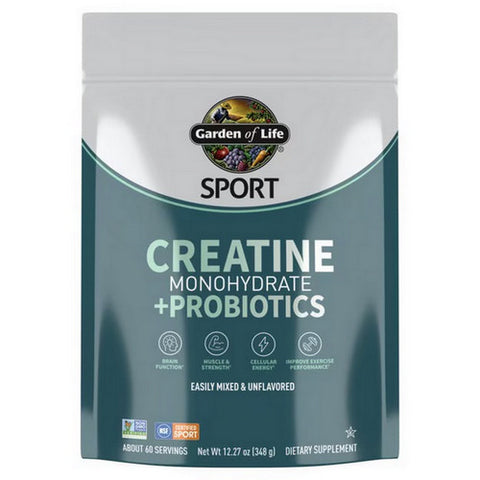 Garden of Life, Sport Creatine Plus Probiotics Powder, 12.27 Oz