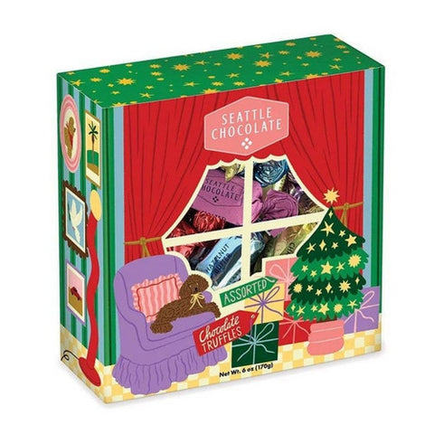 Seattle Chocolate Co., Seattle Chocolate No Place Like Home Truffle Gift Box, 6 Oz