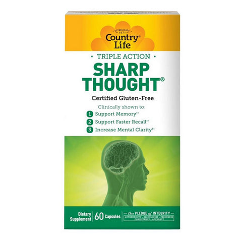 Country Life, Triple Action Sharp Thought, 60 Capsules
