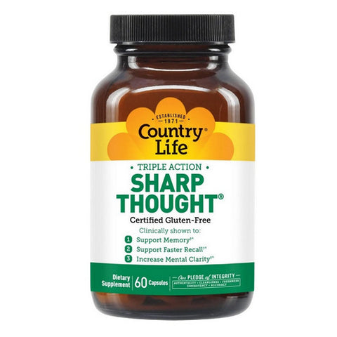 Country Life, Triple Action Sharp Thought, 60 Capsules