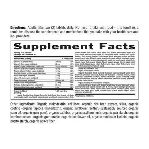 Country Life, Real Food Organics Multivitamin For Men, 60 Tablets