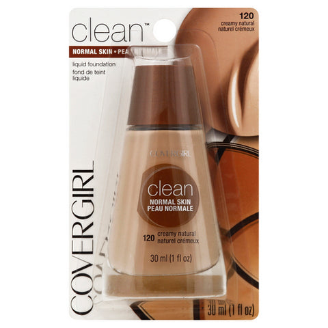 Covergirl, Clean Liquid Foundation Normal Skin 120 Creamy Natural, 1 Oz (Case Of 2)