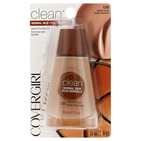 Covergirl, Clean Liquid Foundation Normal Skin 130 Classic Beige, 1 Oz (Case Of 2)