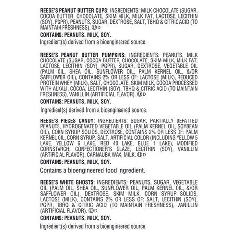 Reese's, Halloween Candy Assorted Chocolate Peanut Butter Flavors Snack Size Variety Bag, 24.57Oz (Case Of 8)