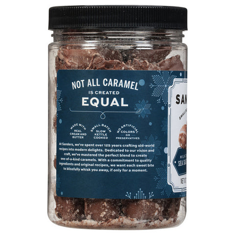 Sanders, Milk Chocolate Sea Salt Caramels, 18 Oz (Case Of 6)