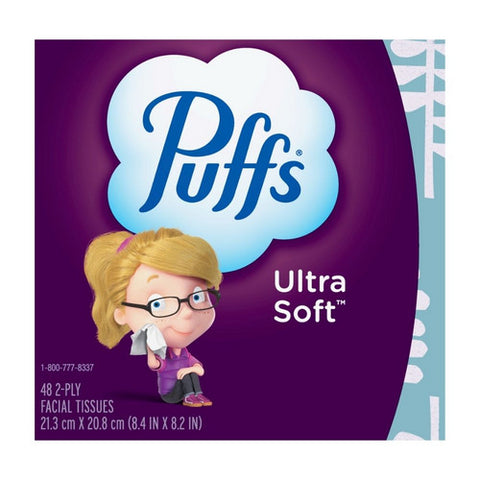 Puffs, Ultra Soft 2 Ply Facial Tissue, 48 Count (Case Of 24)
