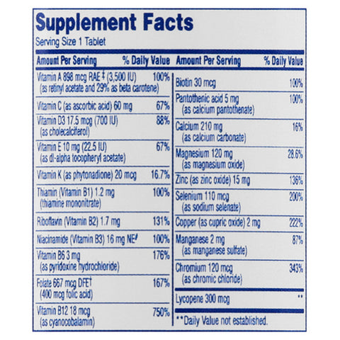 Equaline, Multivitamin One Daily Men's Tablets, 100 Count (Case Of 3)