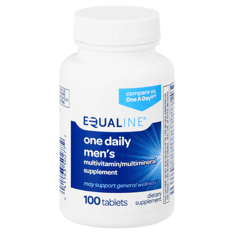Equaline, Multivitamin One Daily Men's Tablets, 100 Count (Case Of 3)