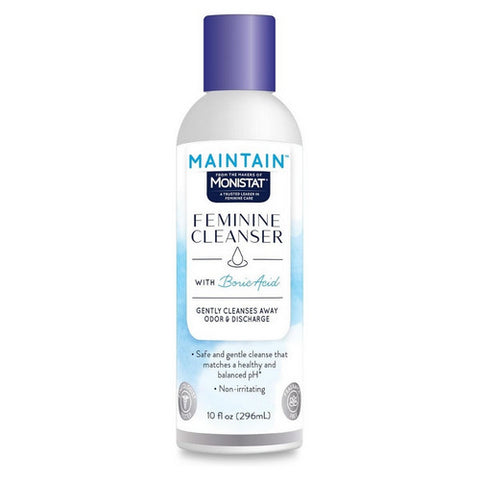 Maintain Boric Acid Feminine Cleansing Wash 10 Oz by Monistat