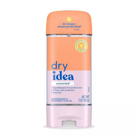 Gel Deodorant And Antiperspirant Unscented & Hypoallergenic For Sensitive Skin 3 Oz by Dry Idea