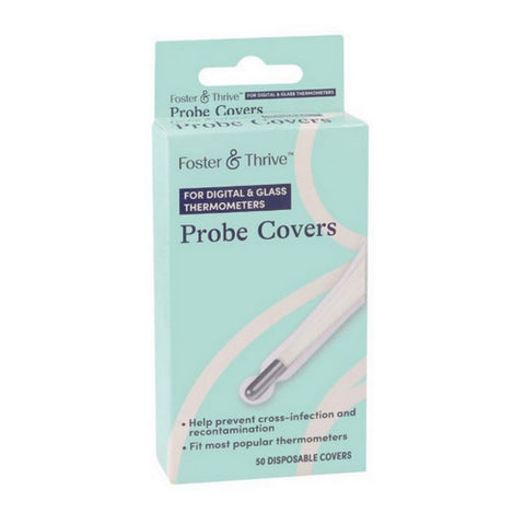For Digital And Glass Thermometer Probe Covers 1 Count by Foster And Thrive
