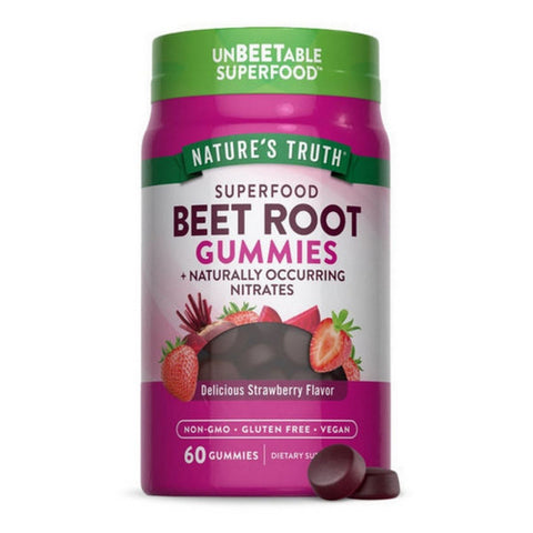 Beet Root Gummies Strawberry Flavor 60 Count by Nature's Truth