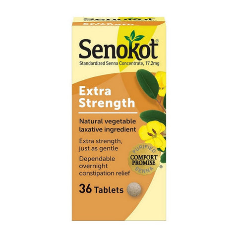 Extra Strength Natural Vegetable Ingredient Laxative 36 Count by Senokot