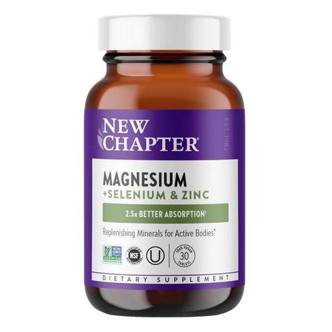 Magnesium Plus Selenium And Zinc 30 Count by New Chapter