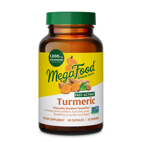 MegaFood, Fast Acting Turmeric, 60 Caps