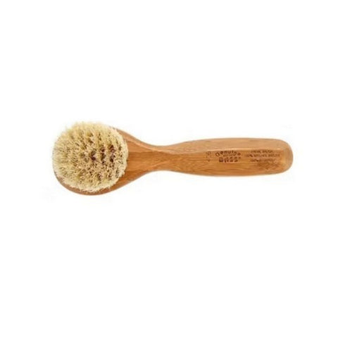 Bass 406 Dark Bamboo Facial Brush With Natural Bristles 1 Count by Bass Brushes