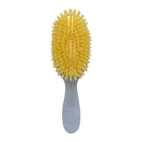 Bb2b Baby Blue Extra Small Oval Style Hairbrush With Natural Bristles 1 Count by Bass Brushes