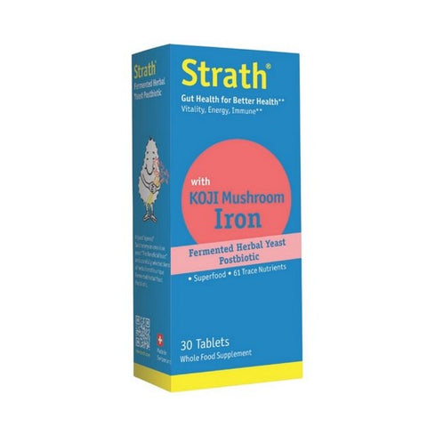 Bio-Strath With Koji Mushroom Iron Postbiotic 30 Tablets by Bio-Strath