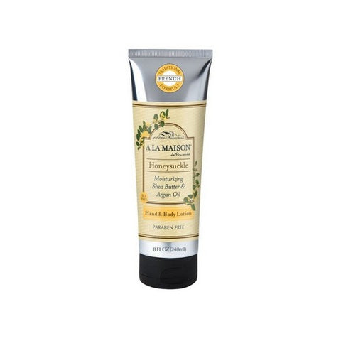 Honeysuckle Shea Butter And Argan Oil Hand And Body Lotion 8 Oz by A La Maison