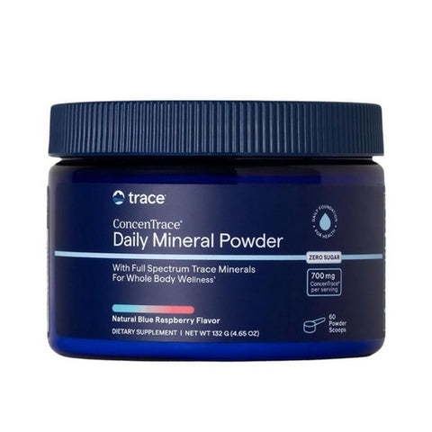 ConcenTrace Daily Mineral Powder Blue Raspberry 6.35 Oz by Trace Minerals